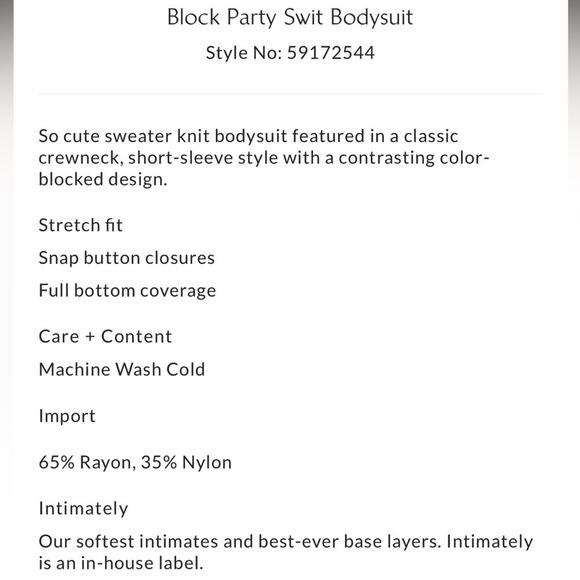 FREE PEOPLE BLOCK PARTY SWIT BODYSUIT BEIGE TAN COLORBLOCK SMALL - Picture 4 of 9